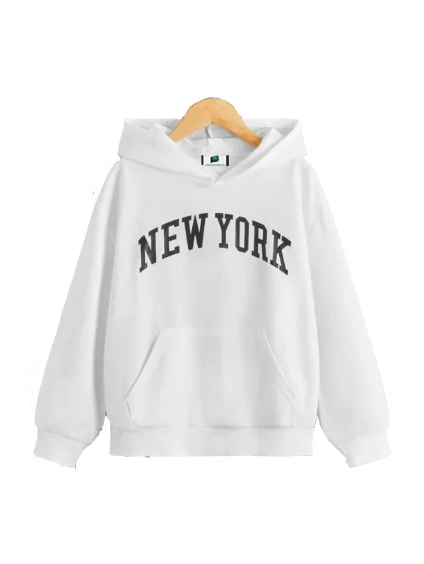 SXV  'NEW YORK’ Printed Cool Aesthetic Sweatshirt Hoodie