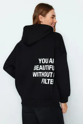 SXV  'you are beautiful without filter’ Printed Cool Aesthetic Sweatshirt Hoodie