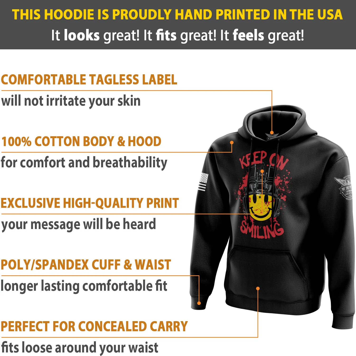 Tactical Smiley Face Hoodie