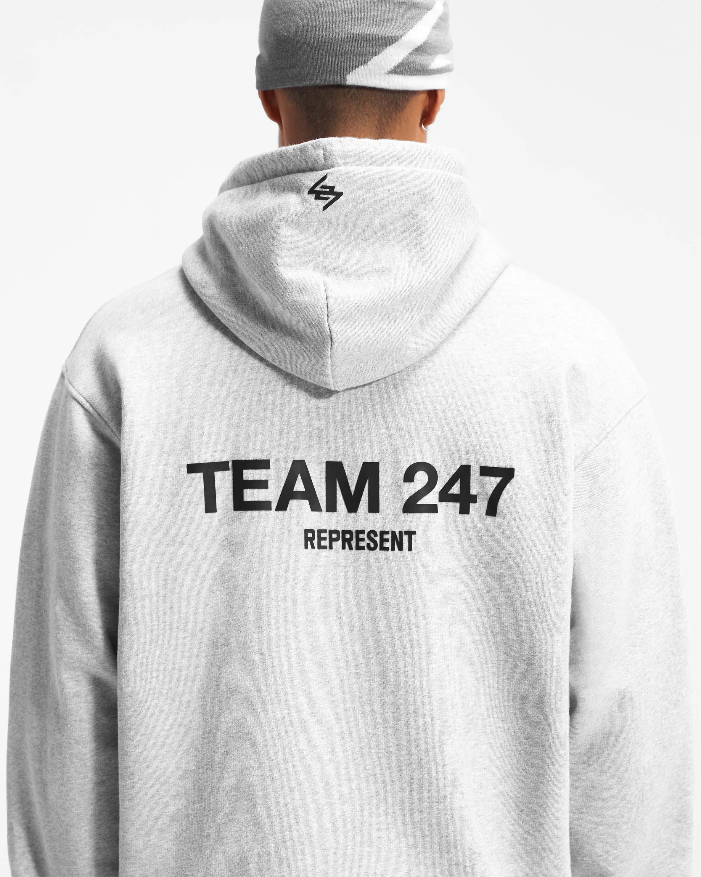 Team 247 Oversized Hoodie - Ash Grey