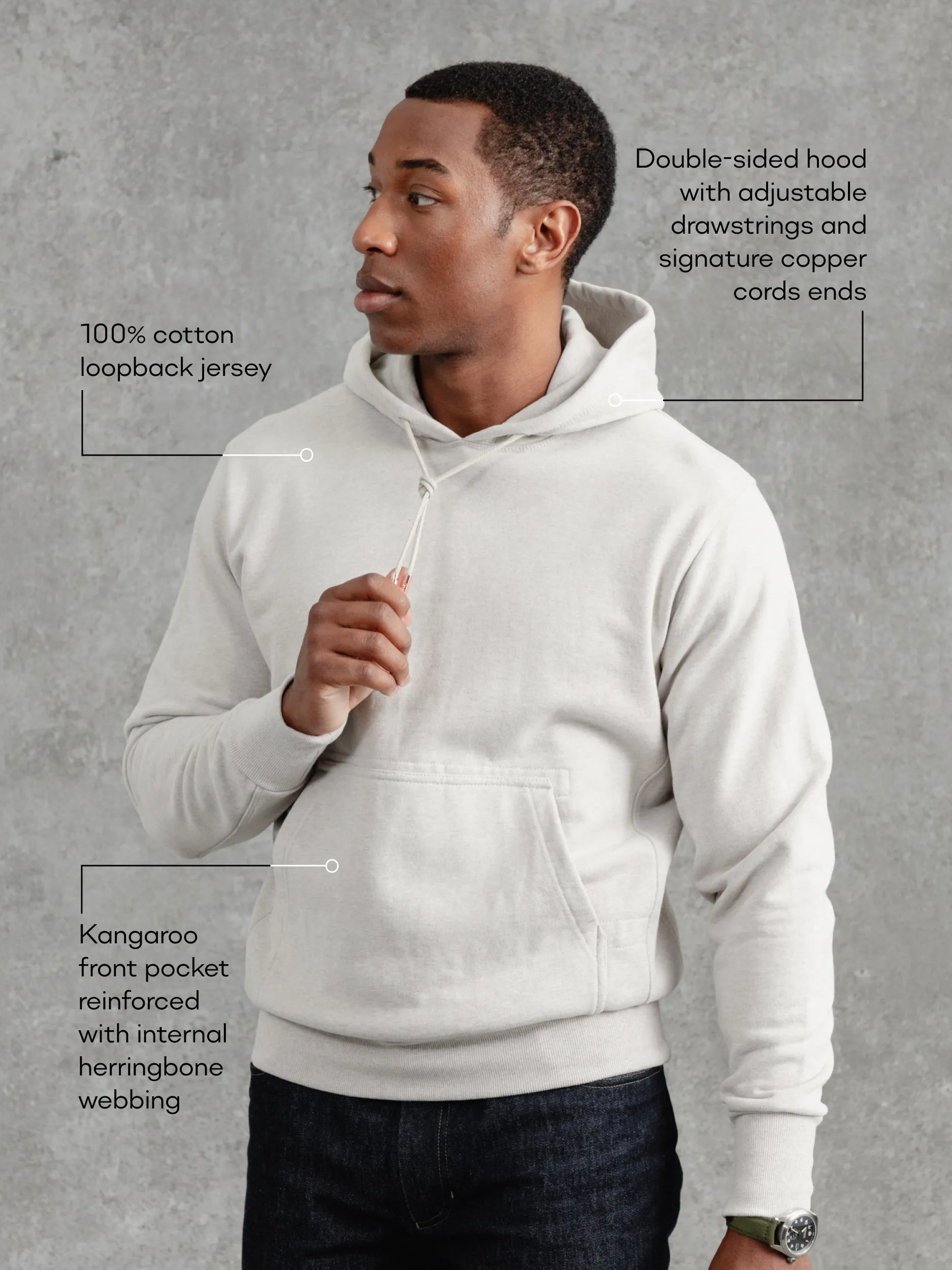 The Eden Hoodie 2.0 - Pebble