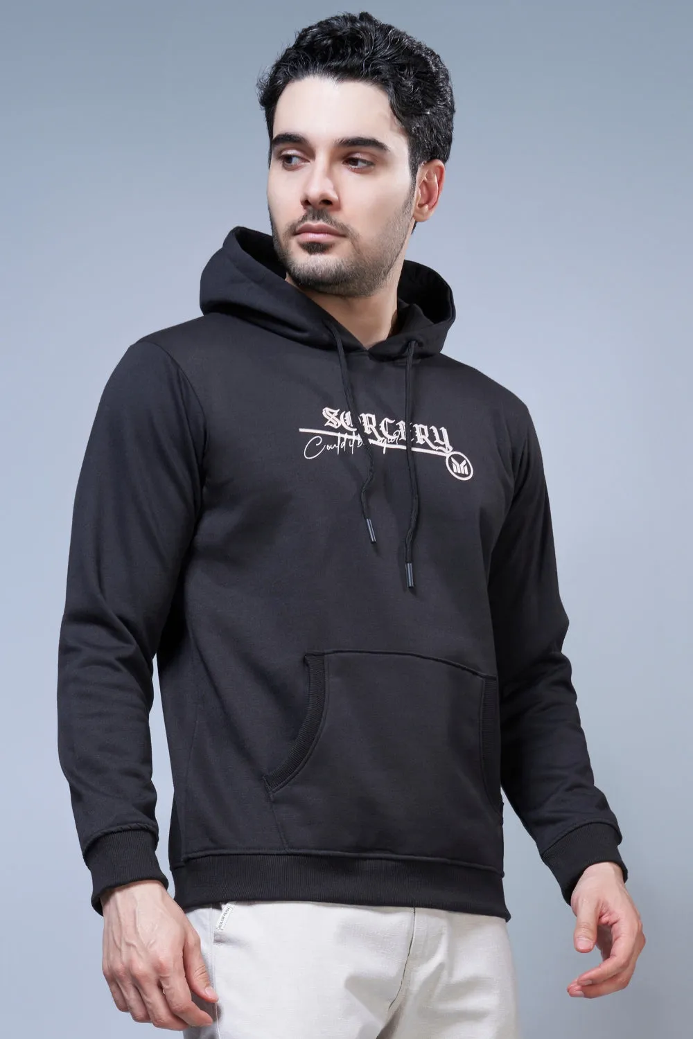 The Magic Printed Black Hoodie