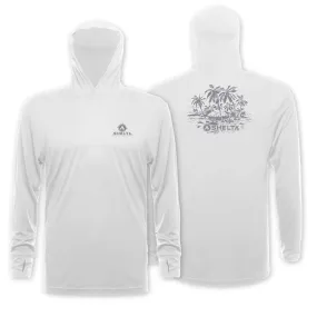 The Shelta L/S Travelr Hoodie Castaway in Foam White