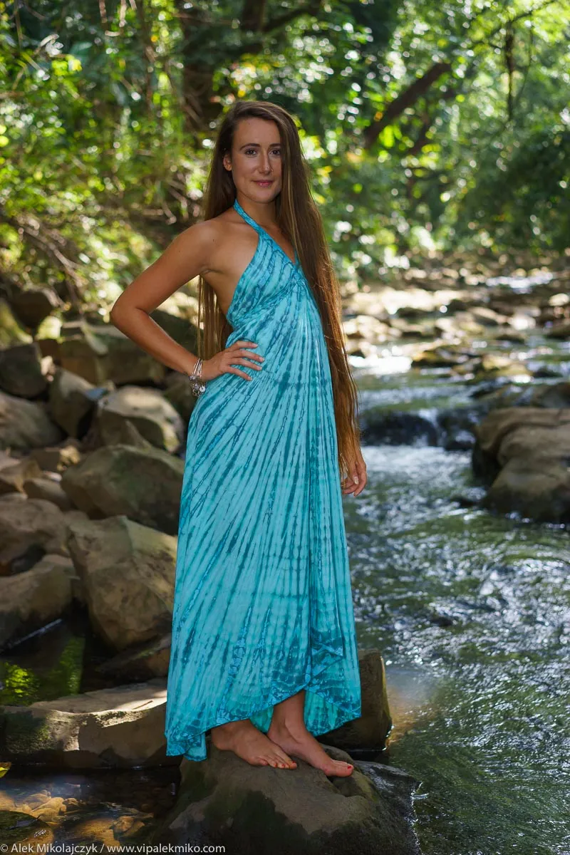 Tie Dye Long Goddess Dress