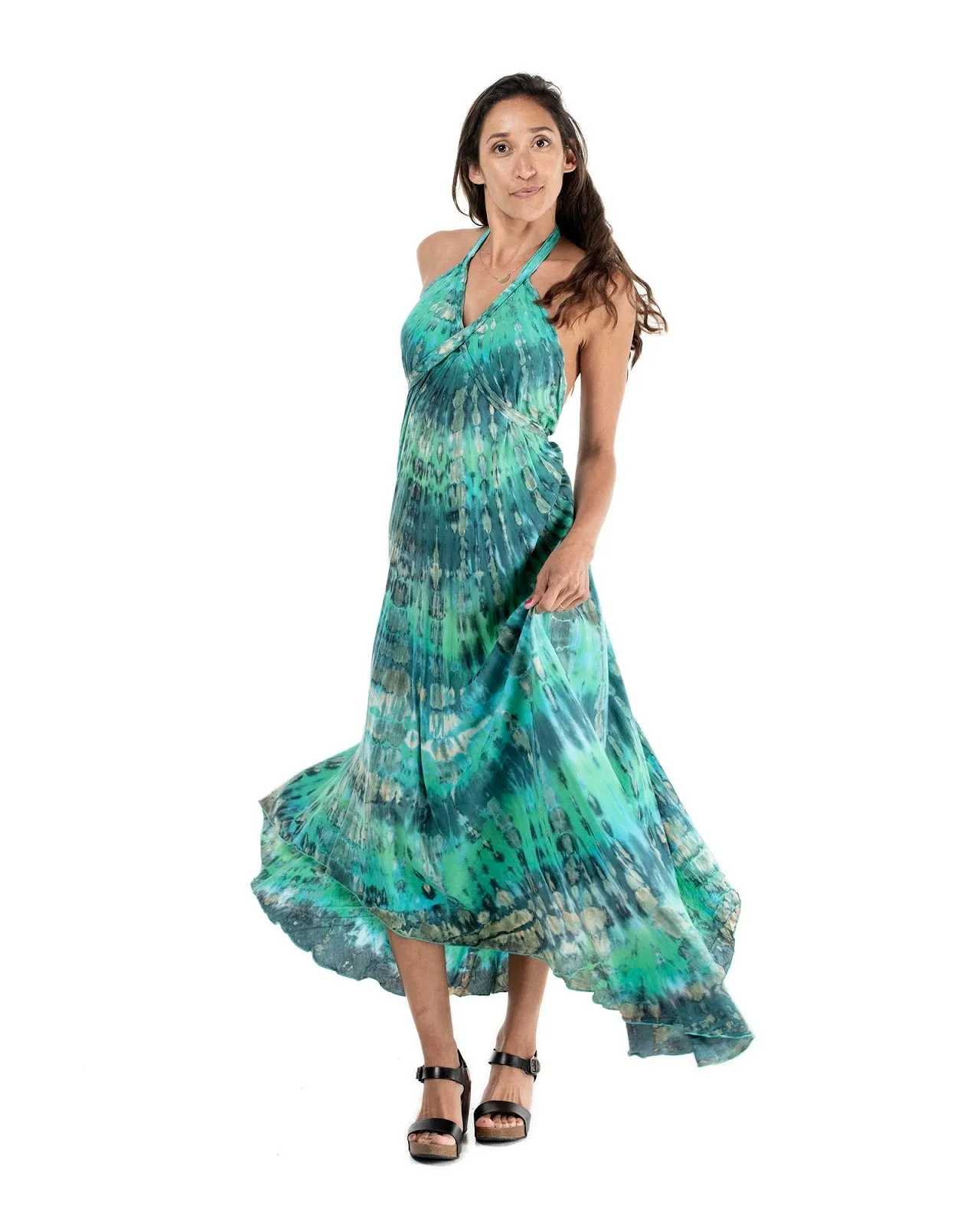 Tie Dye Long Goddess Dress