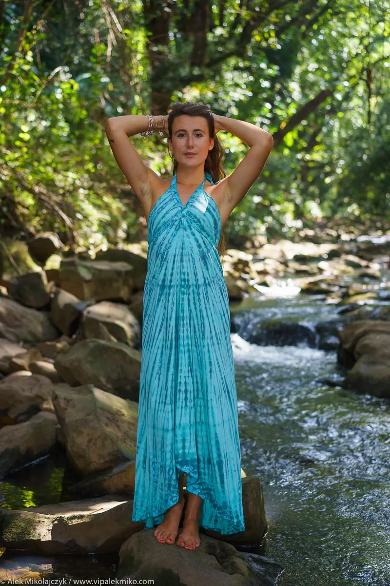 Tie Dye Long Goddess Dress