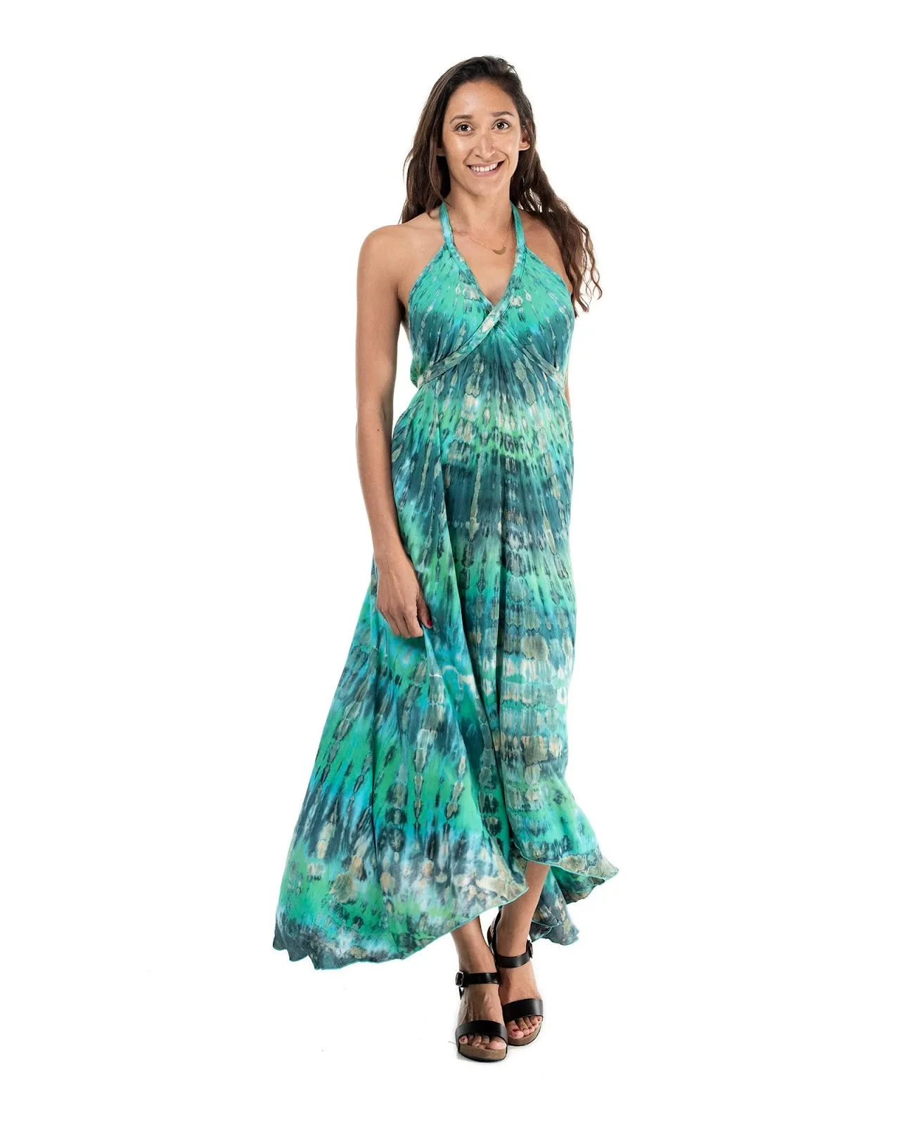 Tie Dye Long Goddess Dress