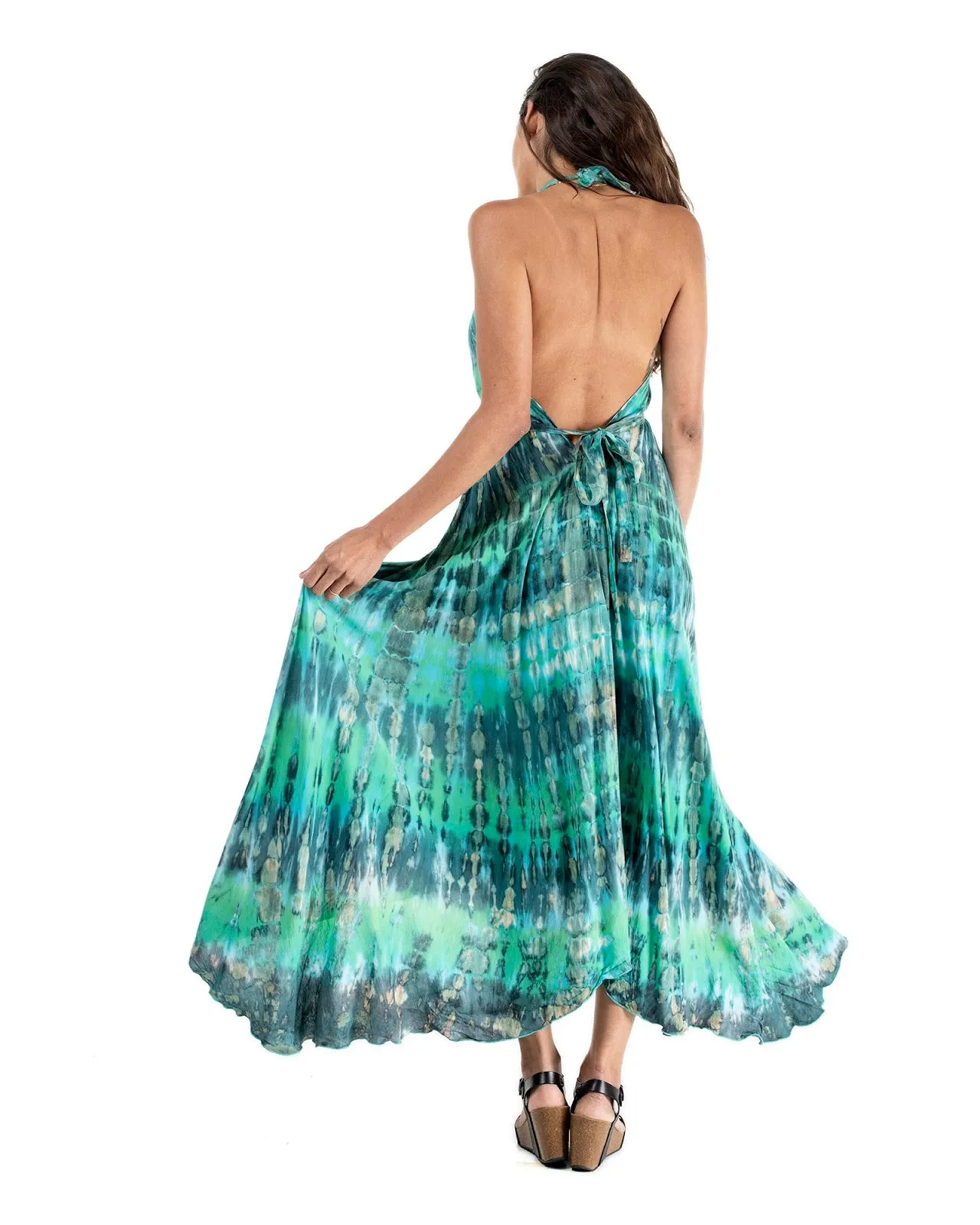 Tie Dye Long Goddess Dress