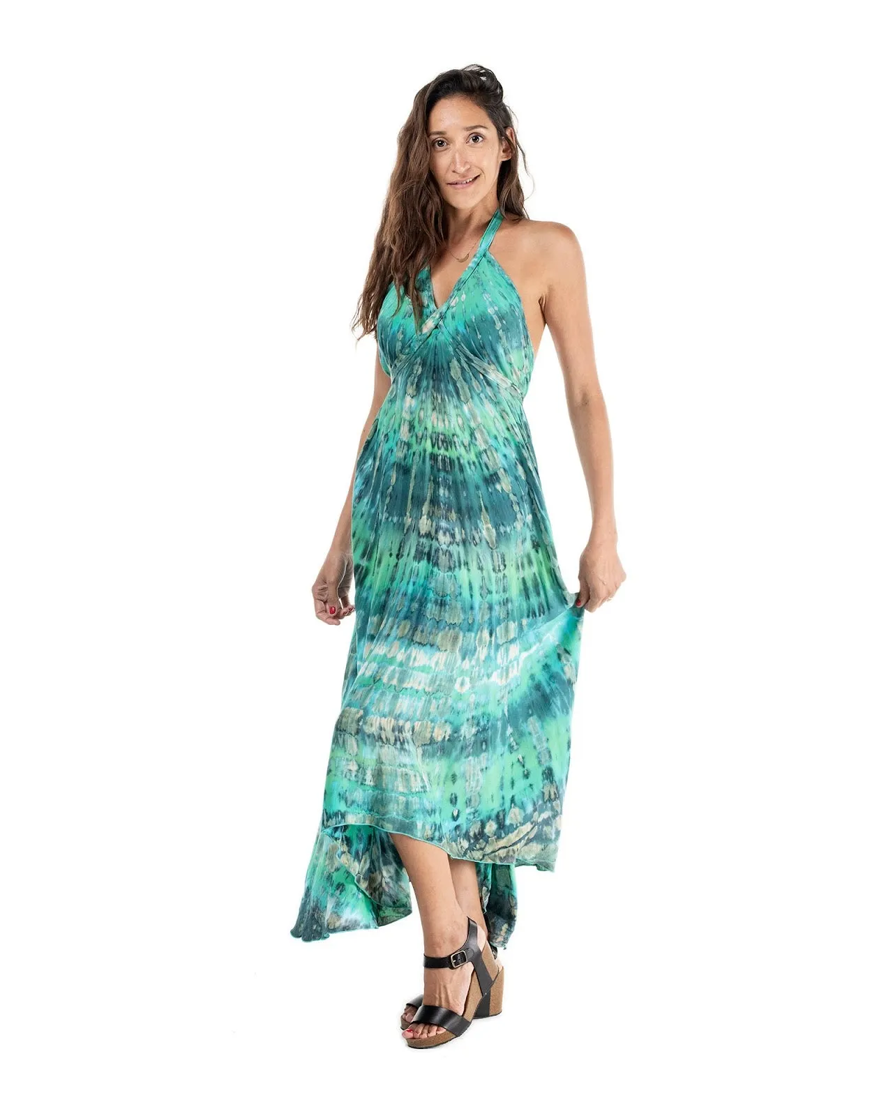 Tie Dye Long Goddess Dress