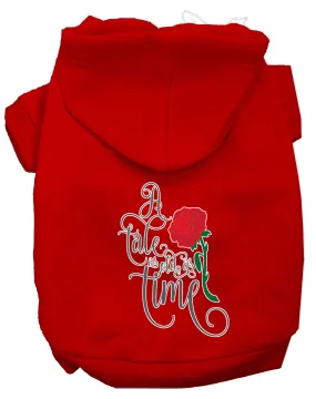 Timeless Tale Screen Print Dog Hoodie Red Xxl