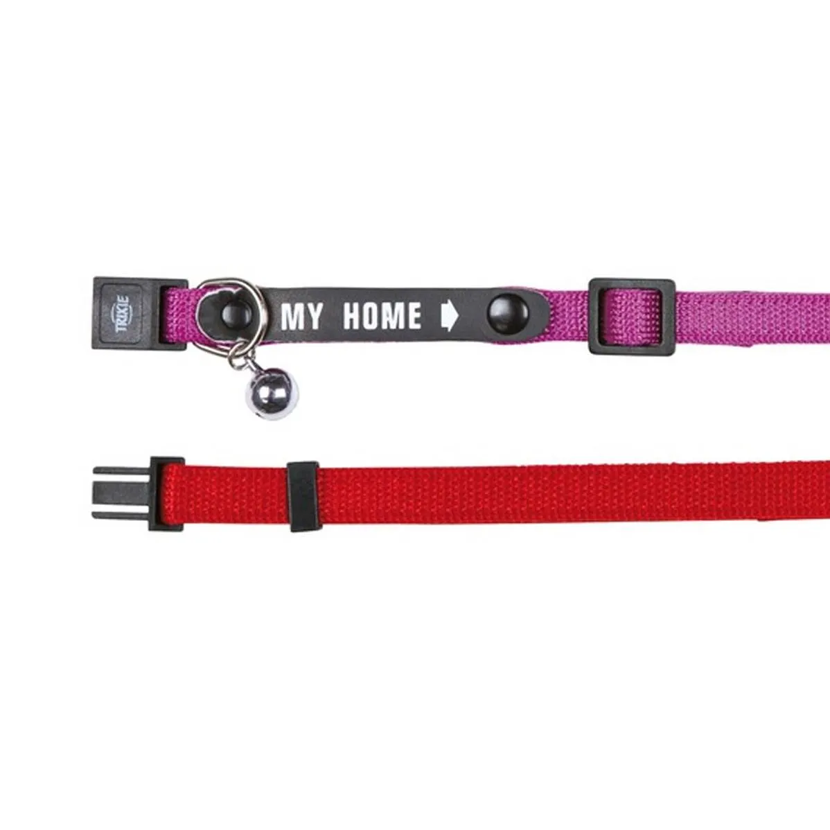 Trixie Cat Collar With Address Tag Reflective Nylon