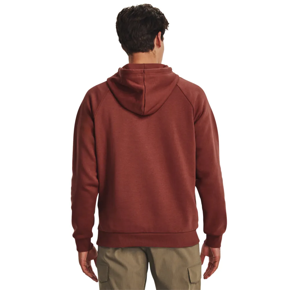 'Under Armour' Men's UA Rival Fleece Antler Hoodie - Cinna Red / Dark MaroonRIVAL ANTLER HOODIE - 1380258 688