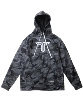 Urban Camo Performance Hoodie - Black