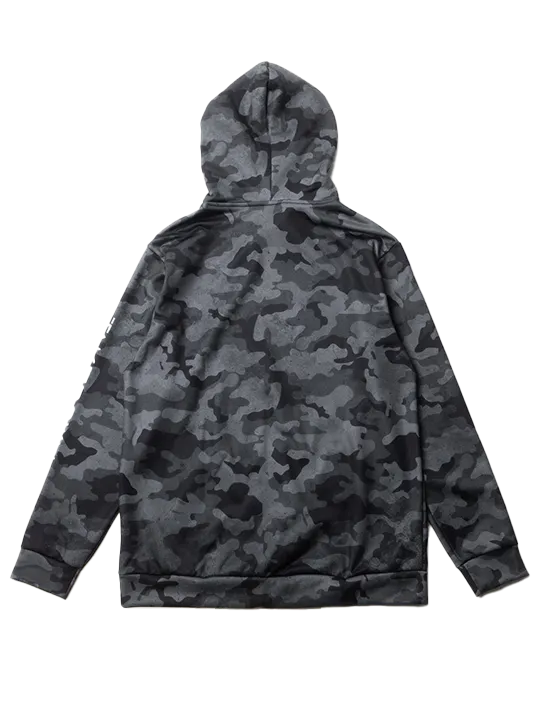 Urban Camo Performance Hoodie - Black