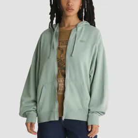 Vans Everyday Oversized Zip Hoodie Iceberg Green - Womens