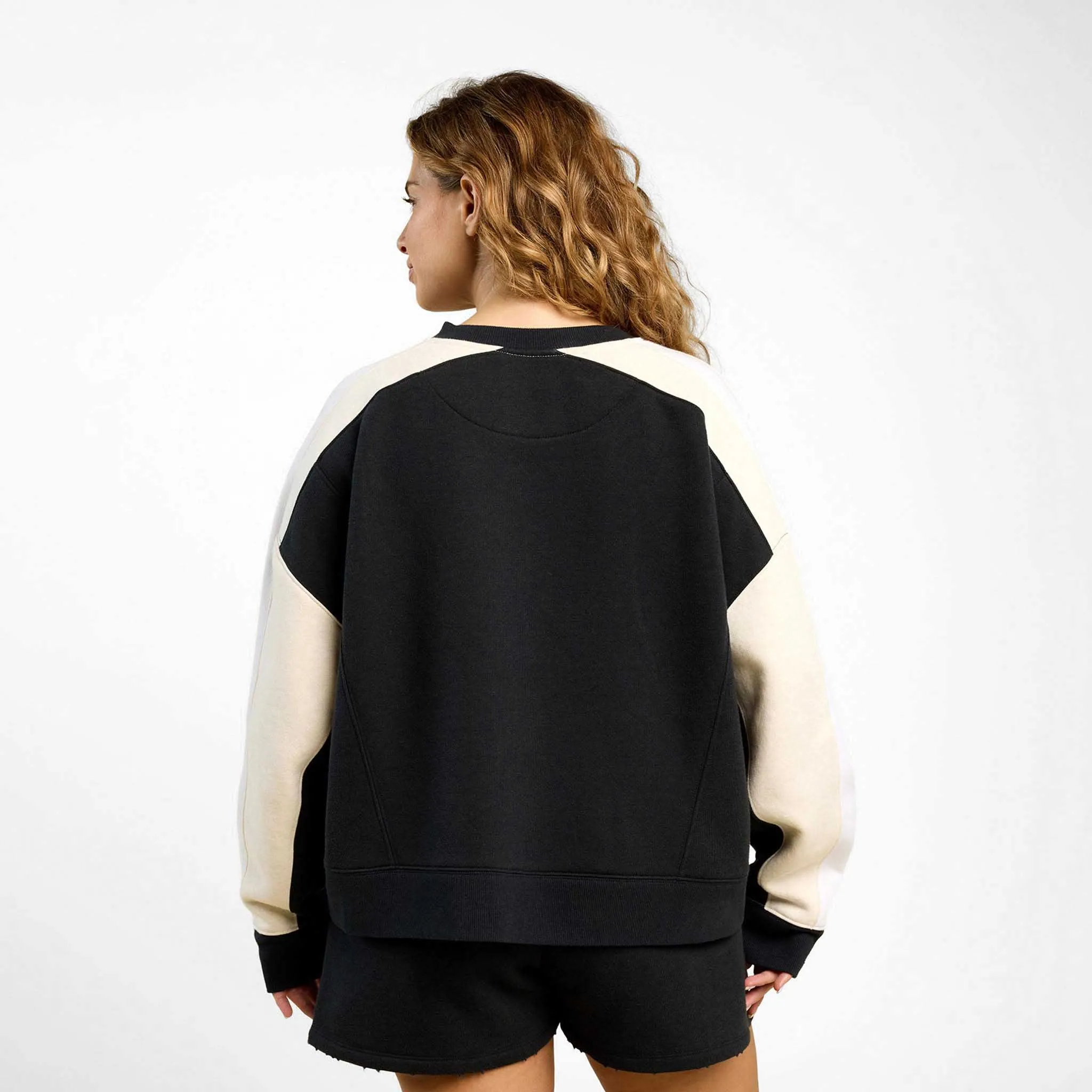 Vintage Fleece Sideline Crew | Black/Bone