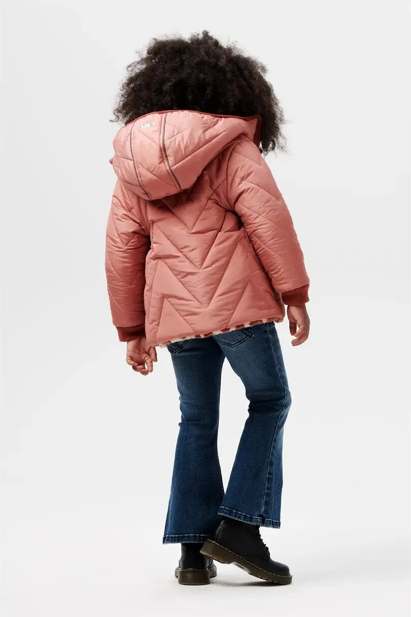 Winter jacket Nieuwaal - reversible - Cedar Wood | Noppies