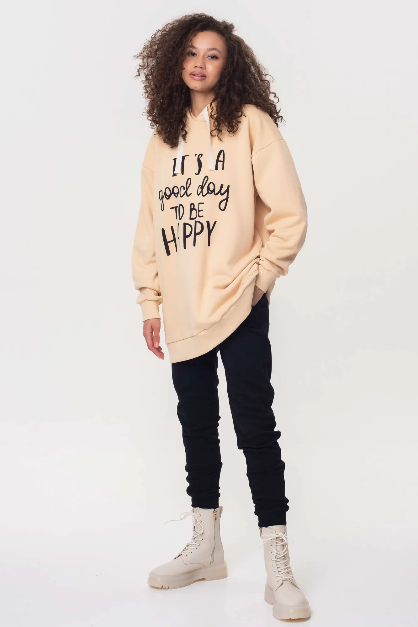 Women's basic hoodie "Positive"