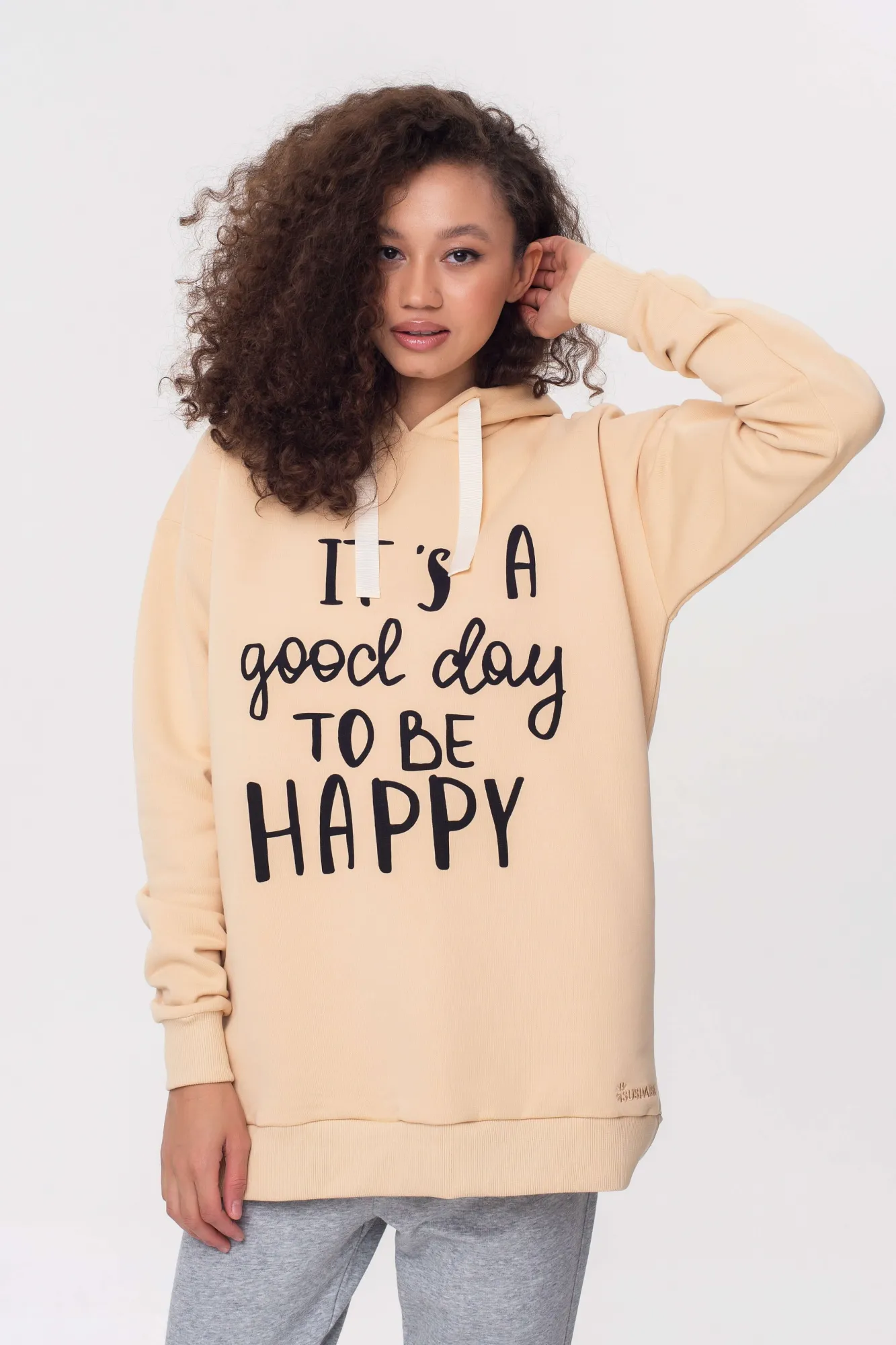 Women's basic hoodie "Positive"