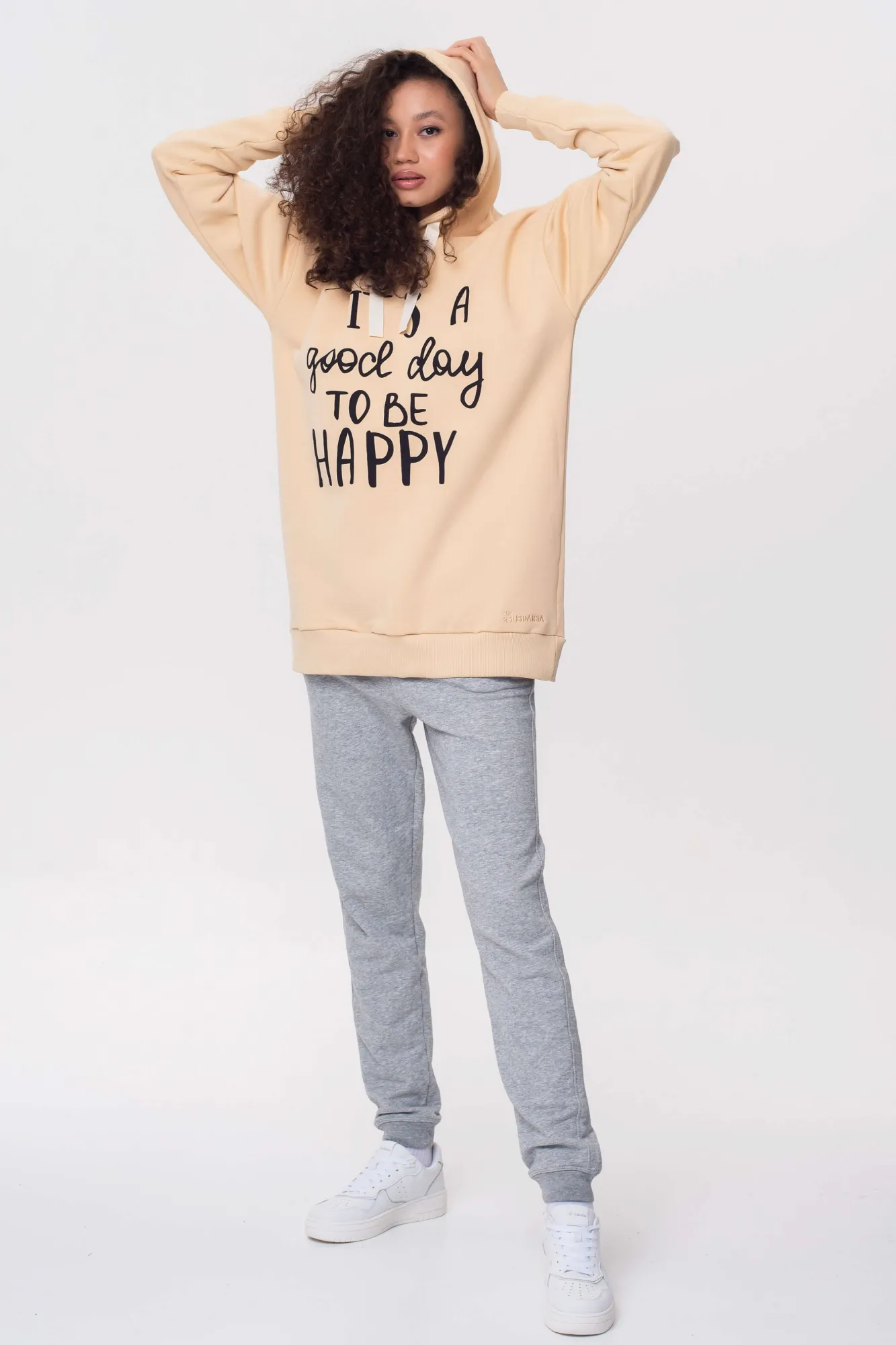 Women's basic hoodie "Positive"