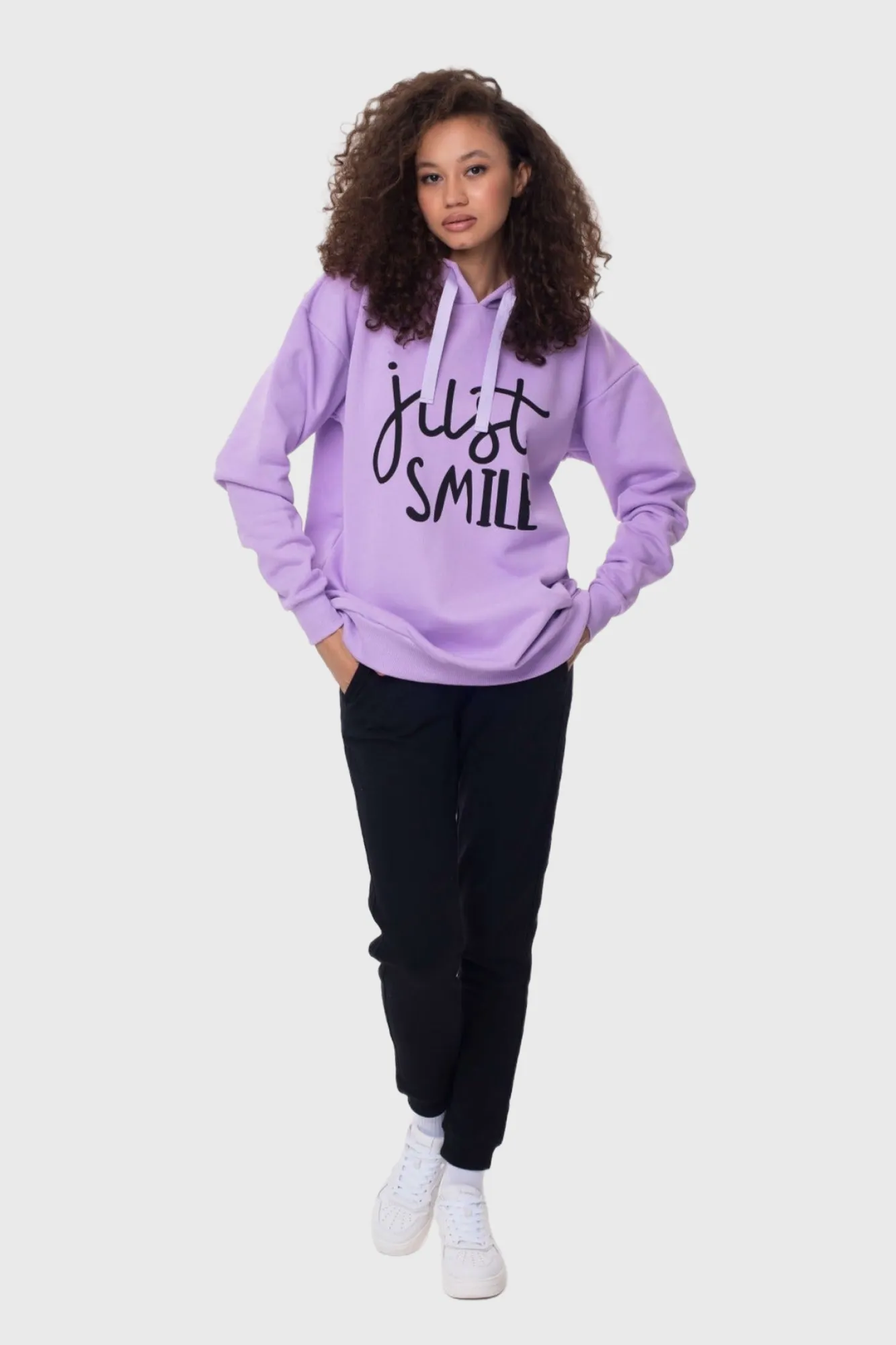 Women's basic hoodie "Positive"