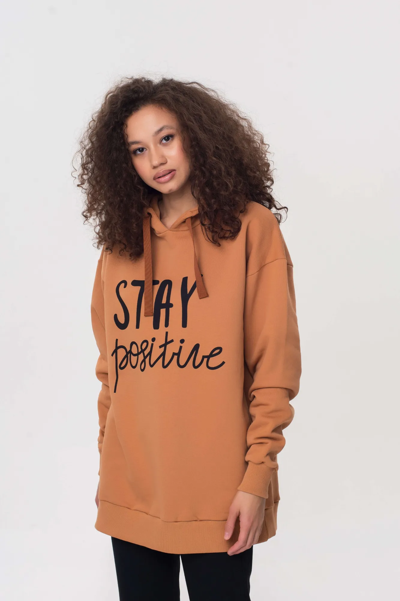 Women's basic hoodie "Positive"