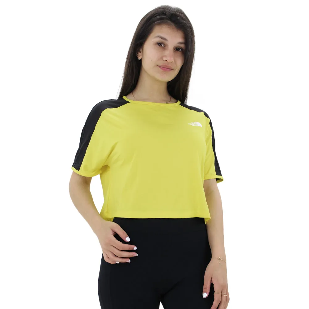 Women's Color Blocks Sport Top,Yellow/Black