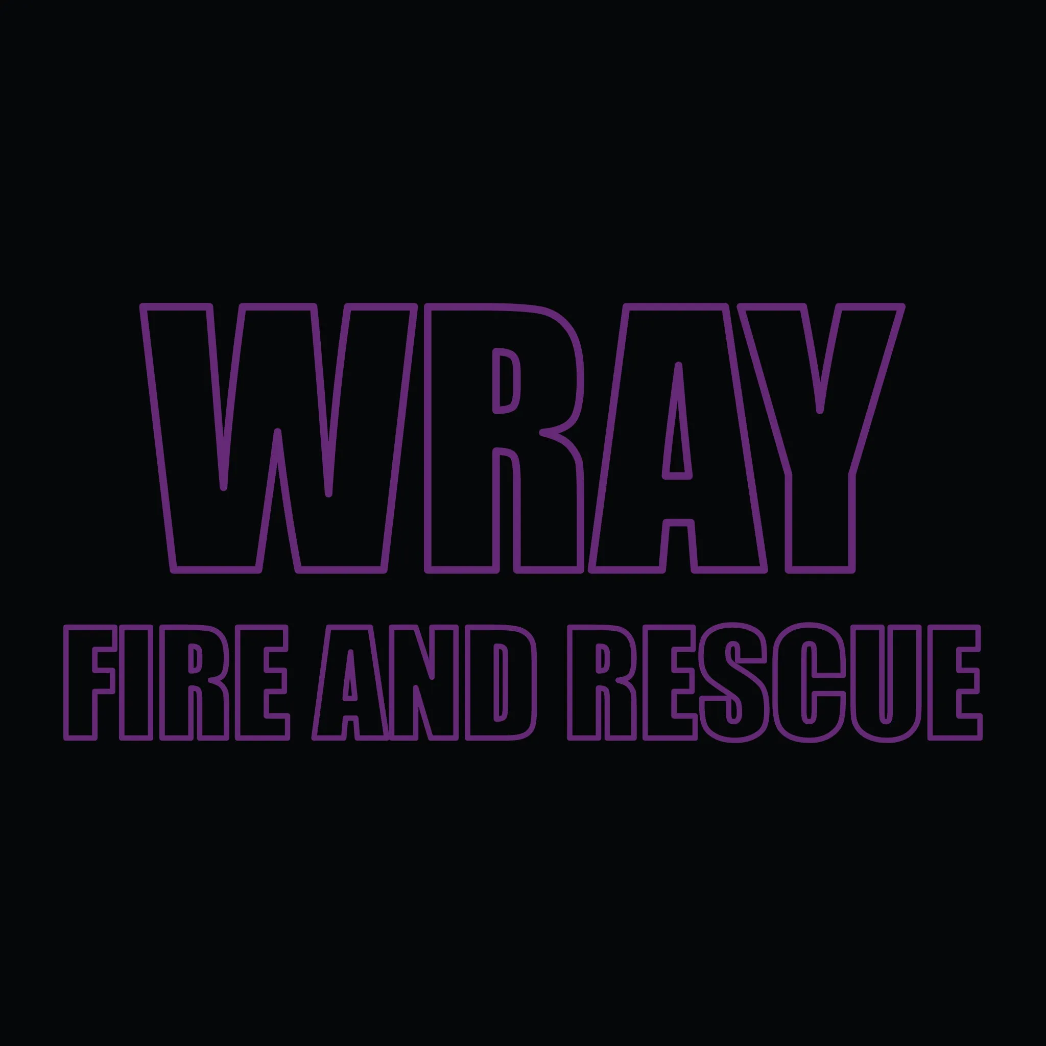 [WRAY FIRE & RESCUE] Performance Hoodie 2.0 [BLK/PRP]