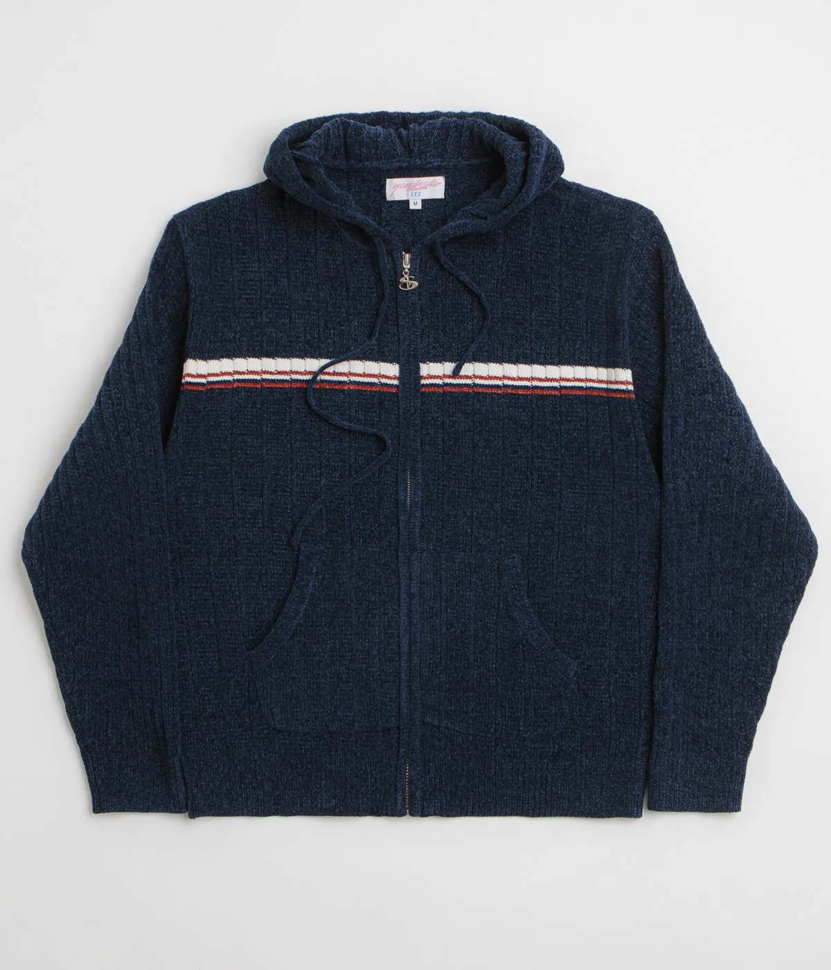 Yardsale Phantasy Chenille Hoodie - Navy