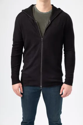 Zip-Up Hoodie in Nero